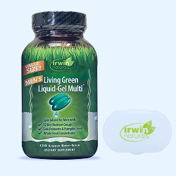 Irwin Naturals Men's Multivitamin + Whole Foods & Nutrients - 120 ct + Pill  Case - Walmart.com
